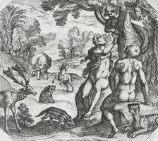 The Temptation of Eve, 16th century. Creator: Antonio Tempesta