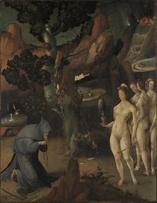 The Temptation of Saint Anthony, 1520. Creator: Jan de Cock