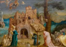 The Temptation of Saint Anthony, 1522-1527. Creator: Cock; Jan Wellens de (ca 1480-1527)