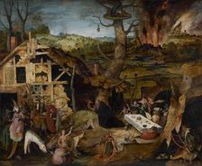 The Temptation of Saint Anthony, 1577. Creator: Huys (Huijs), Pieter (Peeter) (ca 1519-1584)
