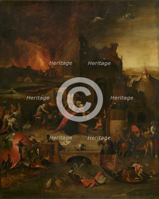 The Temptation of Saint Anthony, 16th century. Artist: Bosch, Hieronymus, (School)  