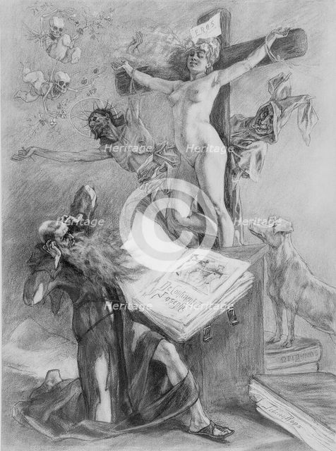 The Temptation of Saint Anthony, 1878. Creator: Félicien Rops.