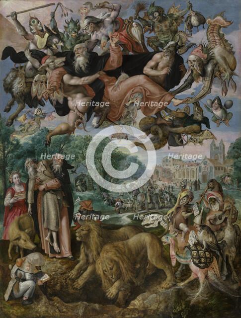 The Temptation of Saint Anthony the Great, 1594. Creator: Martin de Vos.