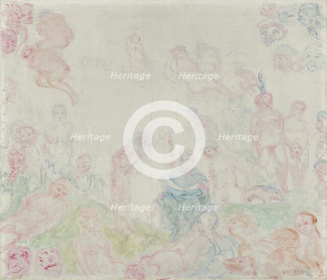 The Temptation of Saint Anthony the Great, 1927. Creator: James Ensor.