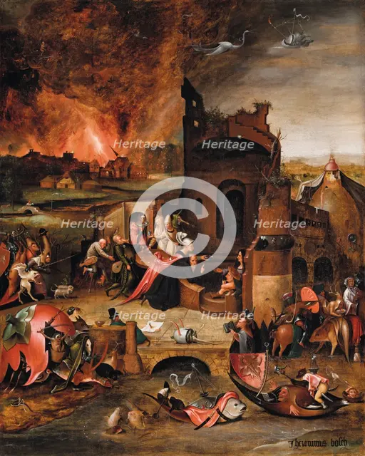 The Temptation of Saint Anthony the Great. Creator: Hieronymus Bosch.