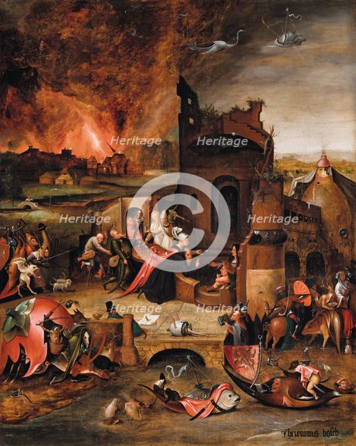 The Temptation of Saint Anthony the Great. Creator: Hieronymus Bosch.