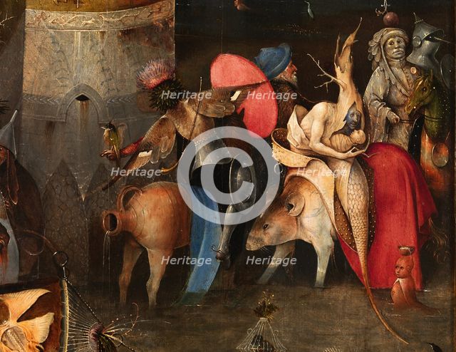 The Temptation of Saint Anthony (Triptych). Detail, c. 1500. Creator: Bosch, Hieronymus (c. 1450-1516).