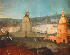 The Temptation of Saint Anthony (Triptych). Detail, c. 1500. Creator: Bosch, Hieronymus (c. 1450-1516)