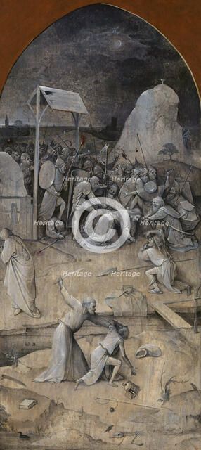 The Temptation of Saint Anthony. Triptych, reverse: The Capture of Christ, 1500-1501. Creator: Bosch, Hieronymus (c. 1450-1516).