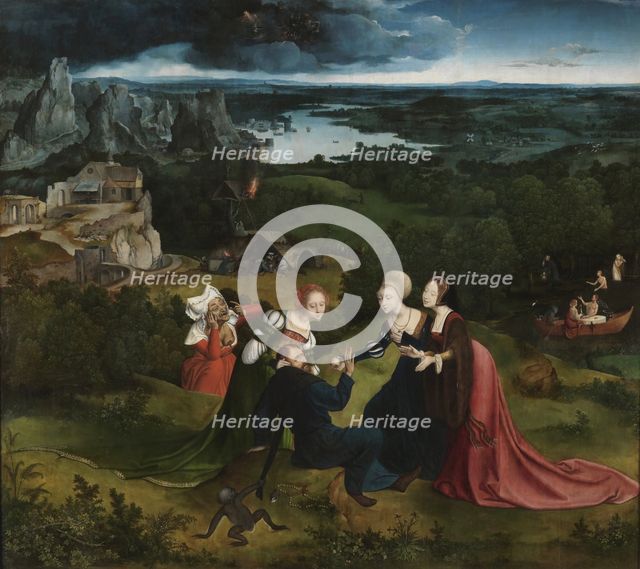 The Temptation of Saint Anthony. Artist: Patinir, Joachim (ca. 1480-1524)