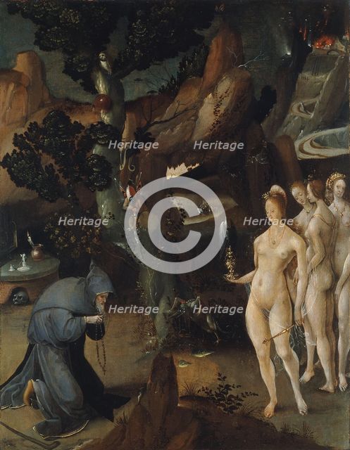 The Temptation of Saint Anthony. Artist: Wellens de Cock, Jan (ca 1470-1528)