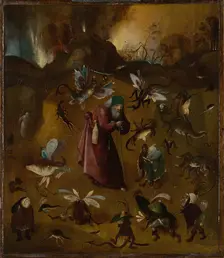 The Temptation of Saint Anthony, c 1500. Creator: Bosch; Hieronymus; (School) ()