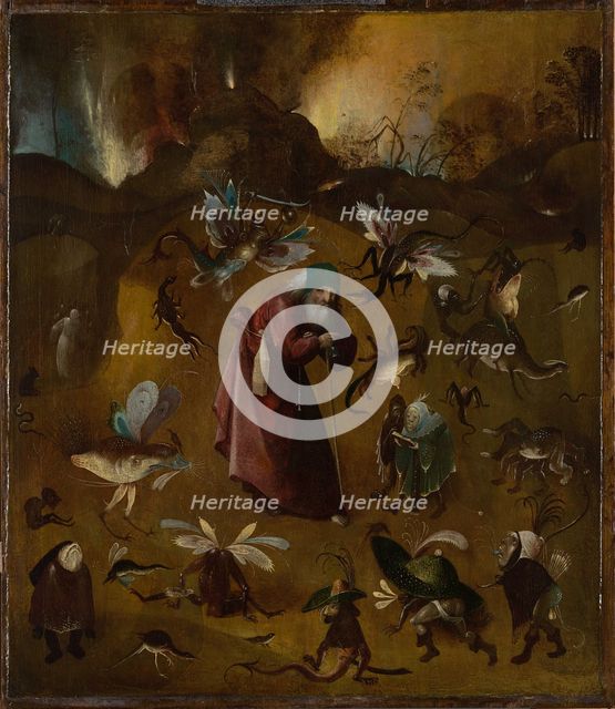 The Temptation of Saint Anthony, c 1500. Creator: Bosch; Hieronymus; (School) ().