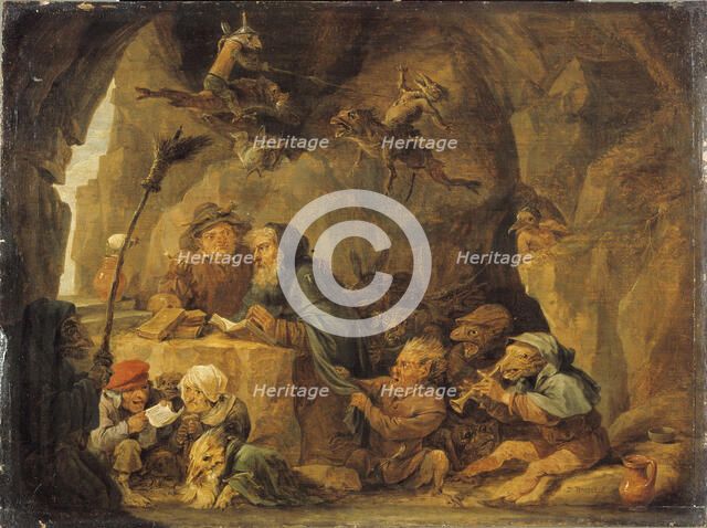 The Temptation of Saint Anthony, c. 1650. Creator: Teniers, David, the Younger (1610-1690).