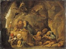 The Temptation of Saint Anthony, c. 1650. Creator: Teniers, David, the Younger (1610-1690)