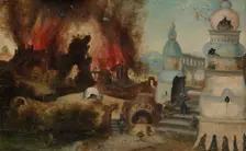 The Temptation of Saint Anthony, ca. 1550-60. Creator: Workshop of Herri met de Bles (Netherlandish, Bouvines 1480?-after 1550)