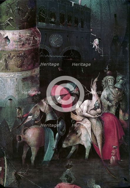 The Temptation of Saint Anthony (Detail of central panel of a triptych), Between 1495 and 1515. Artist: Bosch, Hieronymus (c. 1450-1516)
