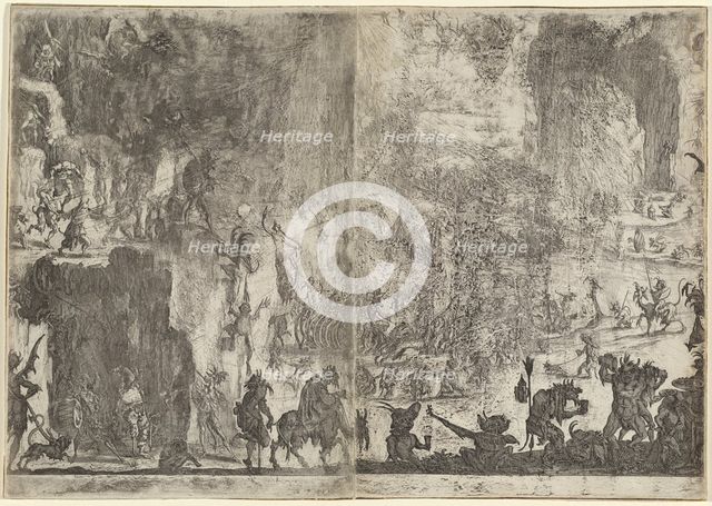 The Temptation of Saint Anthony [first version], c. 1617. Creator: Jacques Callot.
