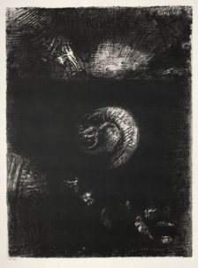 The Temptation of Saint Anthony (First Series): And All Manner of Frightful Creatures Arise, 1888. Creator: Odilon Redon (French, 1840-1916); Becquet (French); Edmond Deman