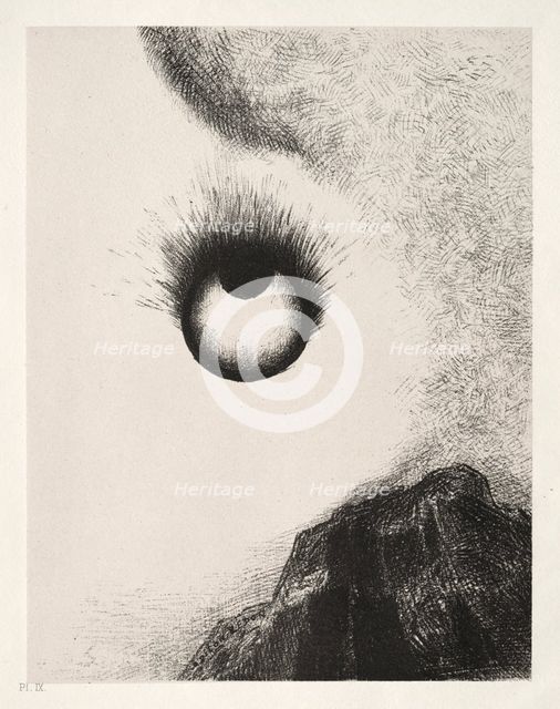 The Temptation of Saint Anthony (First Series): Everywhere Eyeballs are Aflame, 1888. Creator: Odilon Redon (French, 1840-1916); Becquet (French); Edmond Deman.