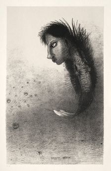 The Temptation of Saint Anthony (First Series): Then There Appears a Singular Being..., 1888. Creator: Odilon Redon (French, 1840-1916); Becquet (French); Edmond Deman