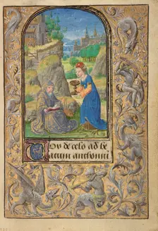 The Temptation of Saint Anthony; Prayer Book of Charles the Bold, 1469. Creator: Lieven van Lathem