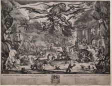 The Temptation of Saint Anthony (second version), 1635. Creator: Jacques Callot (French, 1592-1635)