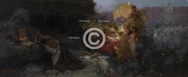 The Temptation of Saint Jerome. Artist: Siemiradzki, Henryk (1843-1902)