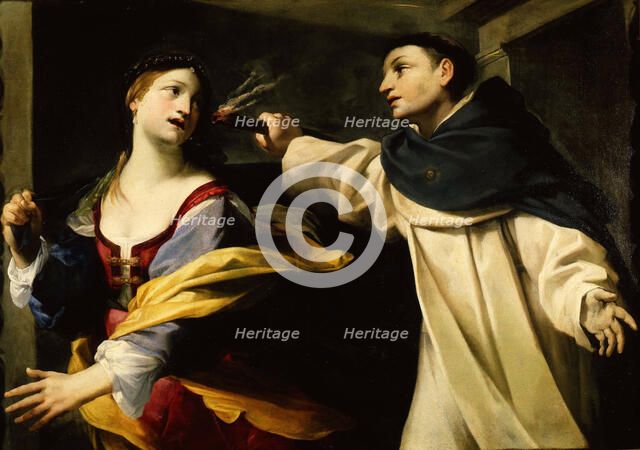 The Temptation of Saint Thomas Aquinas , c1632-1633. Creator: Gessi, Giovan Francesco (1588-1649).