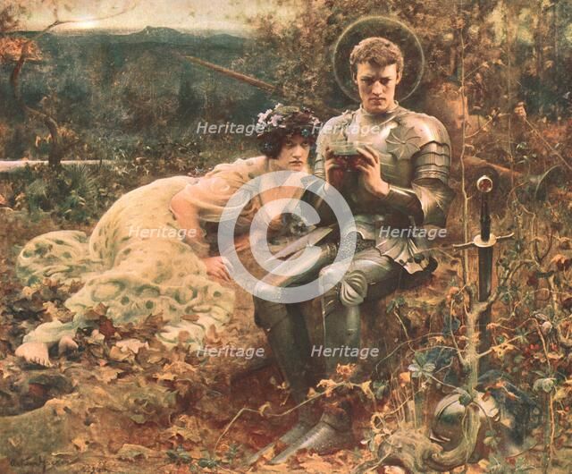 'The Temptation of Sir Percival', c1894, (c1902). Creator: Unknown.