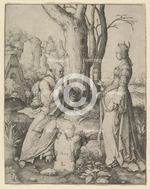 The Temptation of St. Anthony, 1509. Creator: Lucas van Leyden.