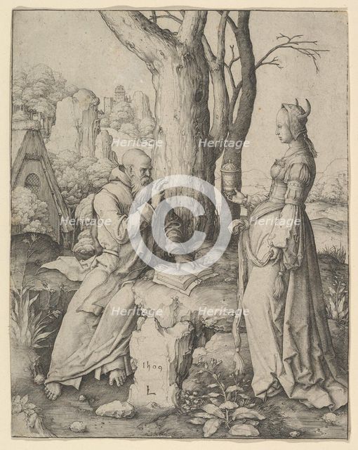 The Temptation of St. Anthony, 1509. Creator: Lucas van Leyden.