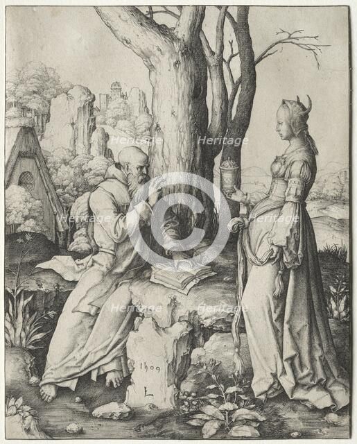 The Temptation of St. Anthony, 1509. Creator: Lucas van Leyden (Dutch, 1494-1533).