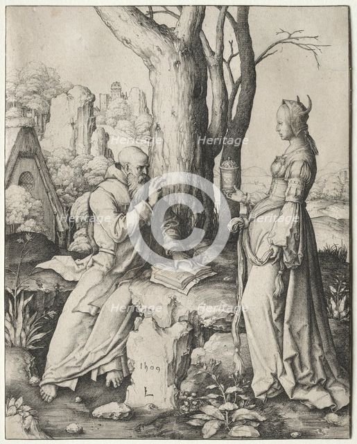 The Temptation of St. Anthony, 1509. Creator: Lucas van Leyden (Dutch, 1494-1533).