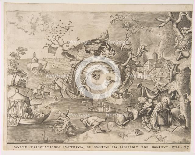 The Temptation of St. Anthony, 1556. Creator: Pieter van der Heyden.