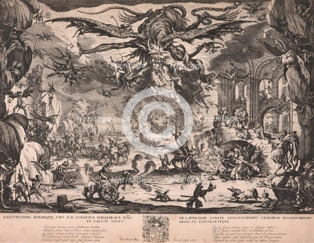 The Temptation of St. Anthony, 1635. Creator: Jacques Callot.