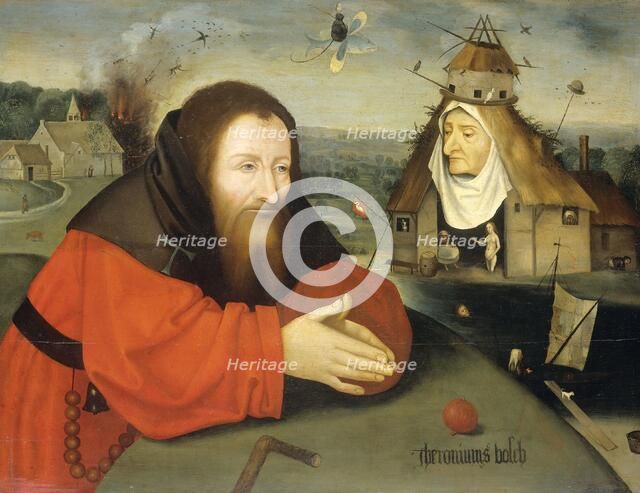 The Temptation of St Anthony, c.1550-c.1600. Creator: Jheronimus Bosch (manner of).