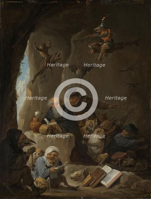 The Temptation of St Anthony, c.1645. Creator: David Teniers II.