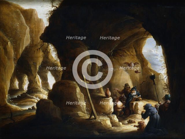 'The Temptation of St Anthony', c1649-1670. Artist: Abraham Teniers