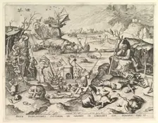 The Temptation of St. Anthony.n.d. Creators: Johannes van Doetecum I, Lucas van Doetecum