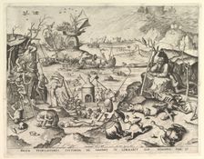 The Temptation of St. Anthony.n.d. Creators: Johannes van Doetecum I, Lucas van Doetecum