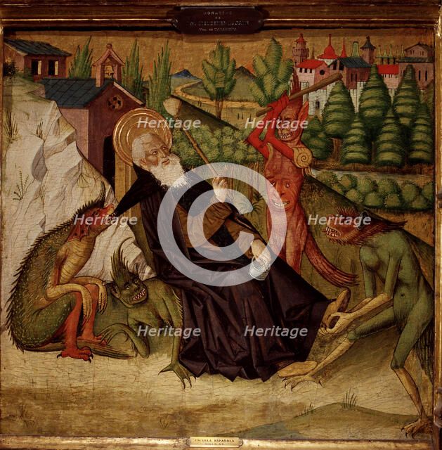 The Temptations of St. Anthony' anchorite of Tebaida, tempera on panel.