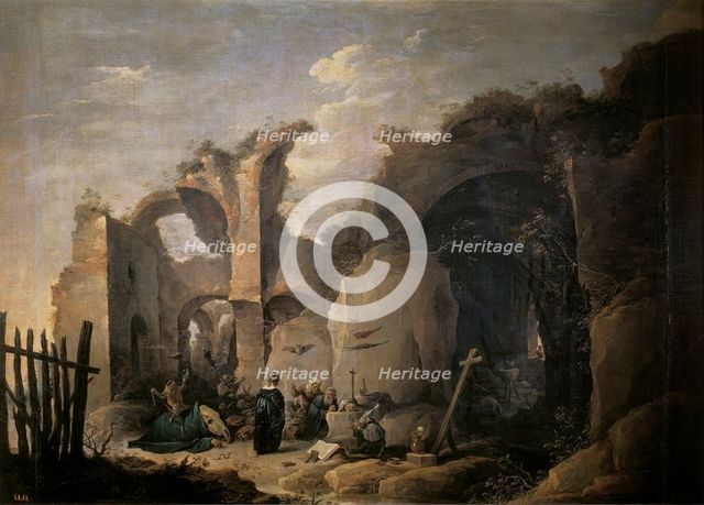 The Temptations of Saint Anthony the Abbot, 1650. Creator: David Teniers II.