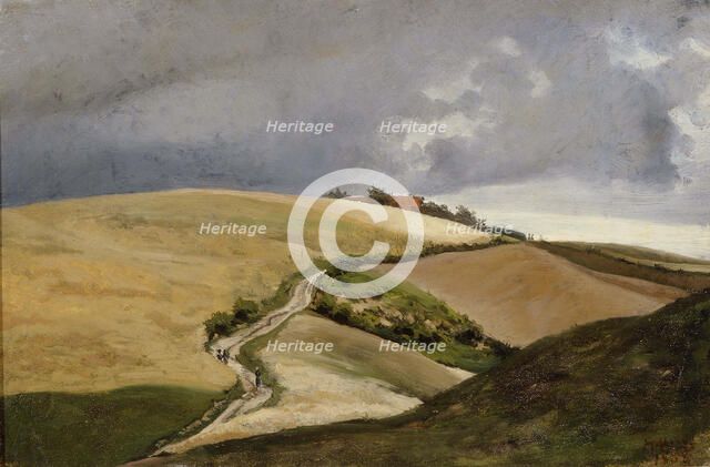 The Tempest, Motive from Germany, 1868. Creator: Hjalmar Munsterhjelm.