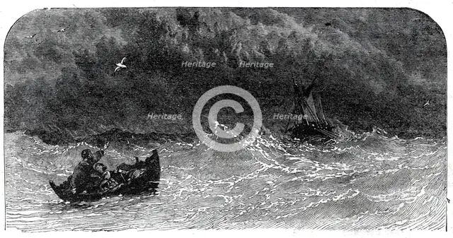 "The Tempest": Prospero adrift, 1860. Creator: Unknown.
