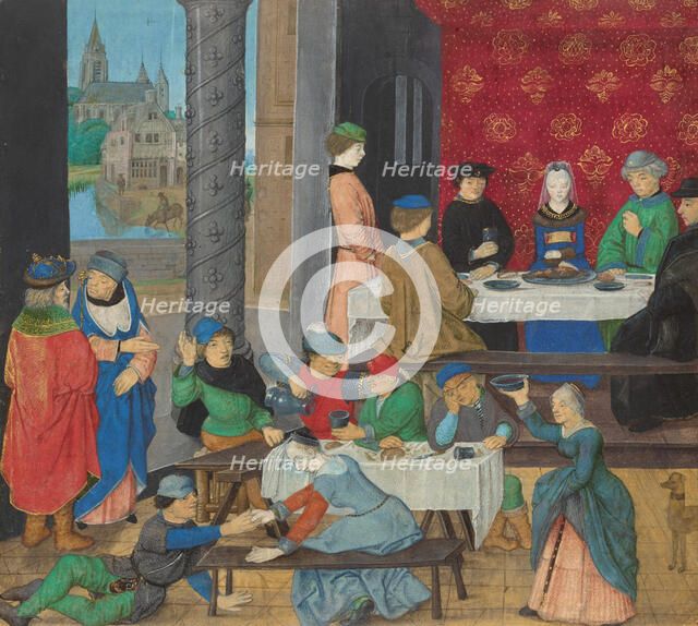 The Temperate and the Intemperate, about 1475-1480. Creator: Master of the Dresden Prayer Book.