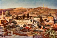 The Temple Area and the Mount of Olives from Mount Zion 1902. Creator: John Fulleylove