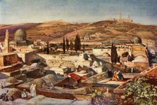 The Temple Area and the Mount of Olives from Mount Zion 1902. Creator: John Fulleylove