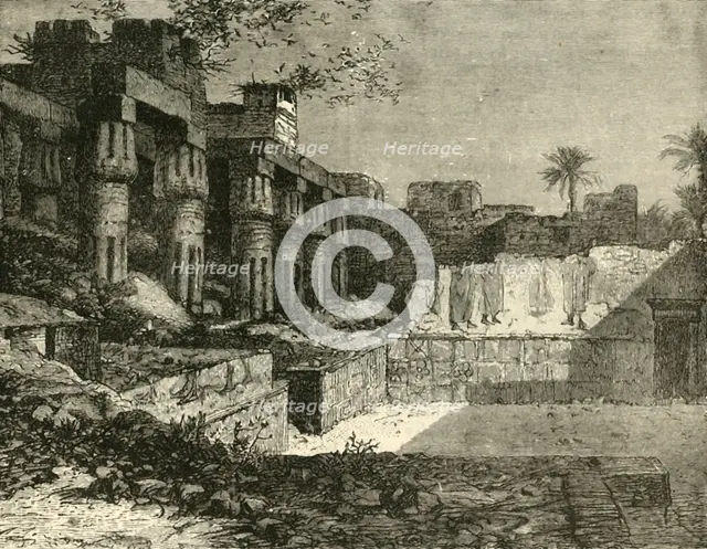 'The Temple at Luxor', 1890.   Creator: Unknown.