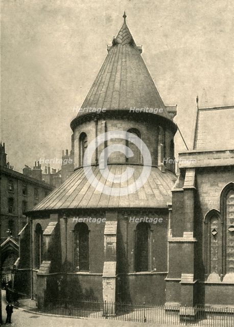 'The Temple Church', 1908. Artist: Unknown.